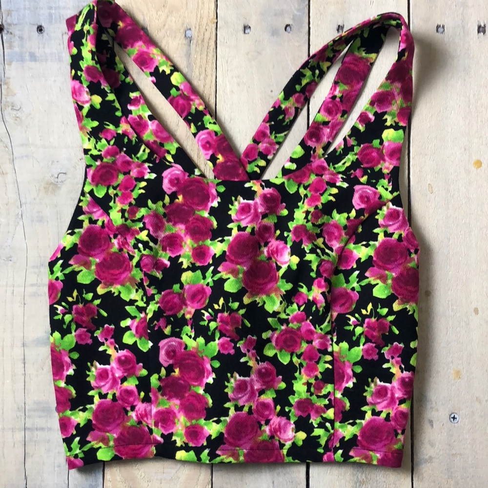 Floral crop top